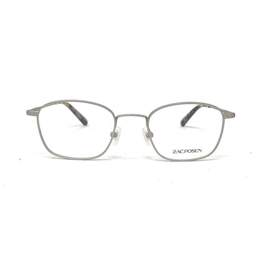 New ZAC POSEN Women's Eyeglasses Frames Delaney SI Matte Silver 49mm - Picture 2 of 3
